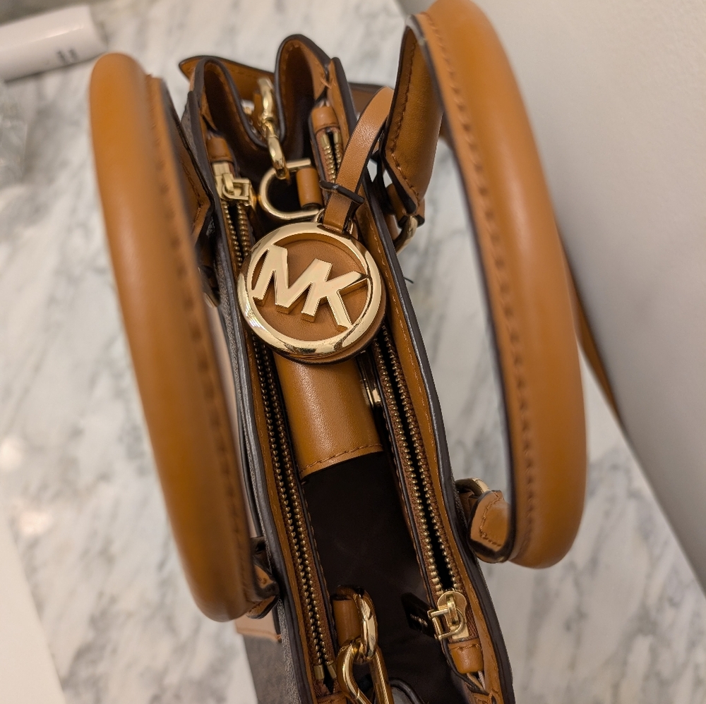 Michael Kors Light and Dark Brown Women's Bag - Picture 9 of 9